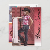 2-seitige Vorlage Kopfschuss Comp Card Zeds Postkarte (Vorne/Hinten)