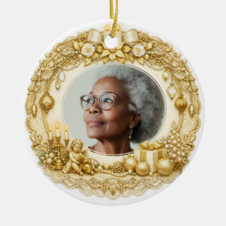 2-seitiger Gedenk-Weihnachts- Keramik Ornament