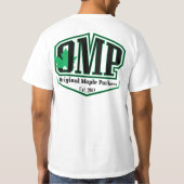 2-seitiger weißer OMP-T - Shirt (Rückseite)