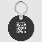 2 seitiges Logo, QR-Code Firmenname Geschäft-URL Schlüsselanhänger (Rückseite)