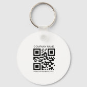 2-seitiges Logo, QR-Code Firmenname Geschäft-URL Schlüsselanhänger (Rückseite)
