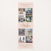 2 seitliches Foto für Mantra Blush & Gold Monogram Yogamatte (Vorderseite)