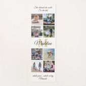 2 seitliches Foto für Mantra White & Gold Monogram Yogamatte (Vorderseite)