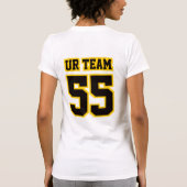 2 SEITWEISS SCHWARZE GOLD Bella Leinwand Frauen T- T-Shirt (Rückseite)