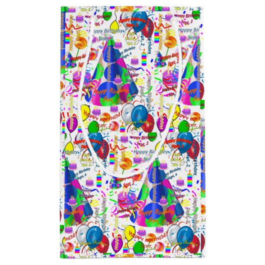 2. September, 2. Geburtstag, Geschenktüte (Rückseite)