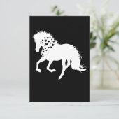 2- Shirt, Reitpferd, T-Shirt, Pferdehorn Dankeskarte (Stehend Vorderseite)