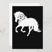 2- Shirt, Reitpferd, T-Shirt, Pferdehorn Einladung (Vorne/Hinten)