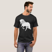 2- Shirt, Reitpferd, T-Shirt, Pferdehorn T-Shirt (Vorne ganz)