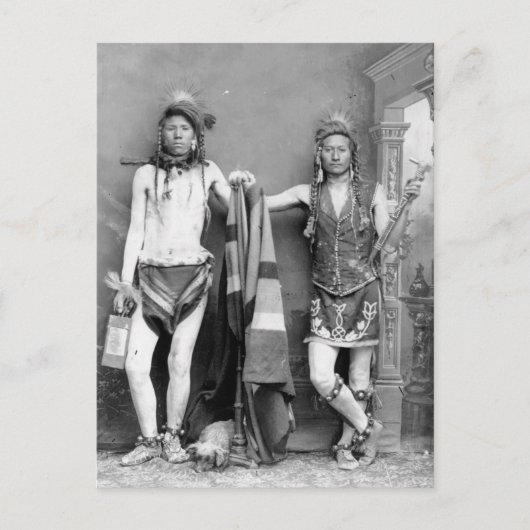 2 Shoshone-Männer Postkarte (Vorderseite)