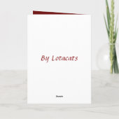 2 Siamische Kätzchen-Karte Karte (Rückseite)