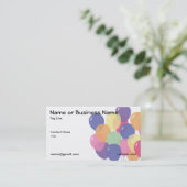 2 Side Balloon Business Card Visitenkarte (Stehend Vorderseite)