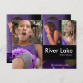 2 Side Headshot Composite Cards - Actor Headshots Postkarte (Vorne/Hinten)