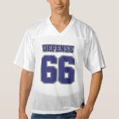 2 Side NAVY BLUE GRAU WHITE Men Football Jersey (Vorderseite)