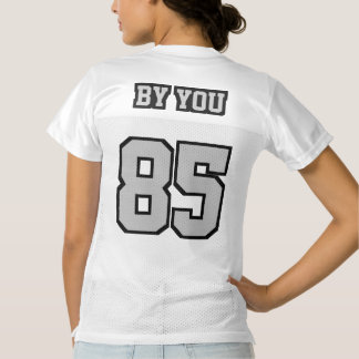 2 Side SILVER GRAY SCHWARZ-WEISS Womens Sport Jers Frauen Football Trikot