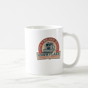 2 Side Trumps Snowflake Removal Service Funny Trum Kaffeetasse