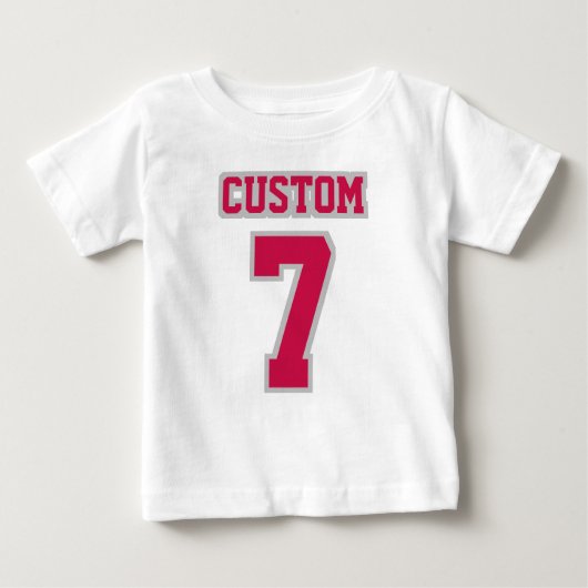 2 Side WHITE CRIMSON SILVER Tutu Football Babywear Baby T-shirt (Vorderseite)
