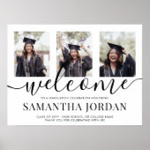 2 Sided 6 Foto Graduation Party Welcome Poster (Vorne)