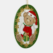 2 Sided - Beary Merry Teddy Bear Ornament (Rechts)