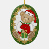 2 Sided - Beary Merry Teddy Bear Ornament (Vorne)
