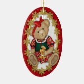 2 Sided - Beary Merry Teddy Bear Ornament (Rechts)