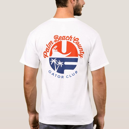 2-SIDED FLORIDA & LOGO T - Shirt für Basic-Männer (Rückseite)