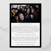 2 Sided Foto High School 2025 Graduation Party Folieneinladung (Rückseite)