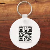 2 sided, Logo, QR Code, Company, Business URL Schlüsselanhänger (Rückseite)