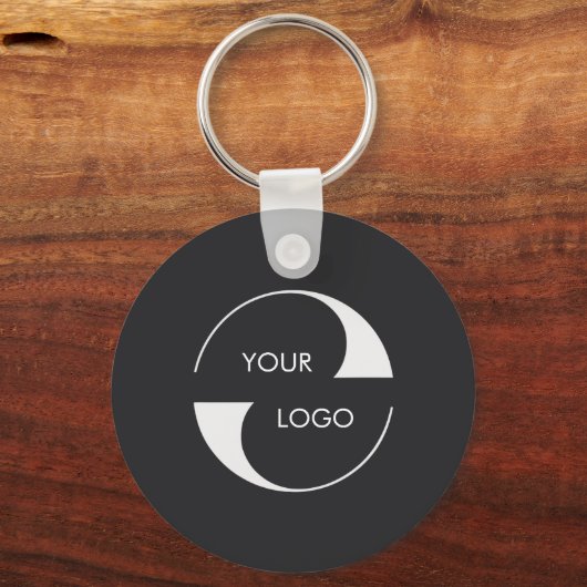 2 sided Logo, QR Code Company name Business URL Schlüsselanhänger (Vorderseite)