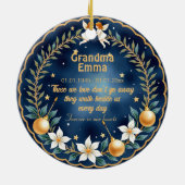 2 sided Memorial Christmas Celestial Comfort  Keramik Ornament (Hinten)