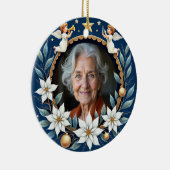 2 sided Memorial Christmas Heavenly Harmony  Keramik Ornament (Rechts)