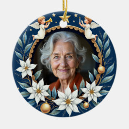 2 sided Memorial Christmas Heavenly Harmony  Keramik Ornament