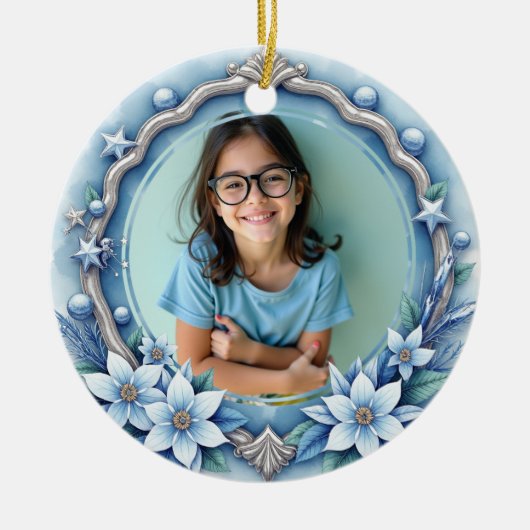 2 sided Memorial  Keramik Ornament (Vorne)