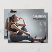 2 Sided Model Actor Promotion Postkarte (Vorne/Hinten)