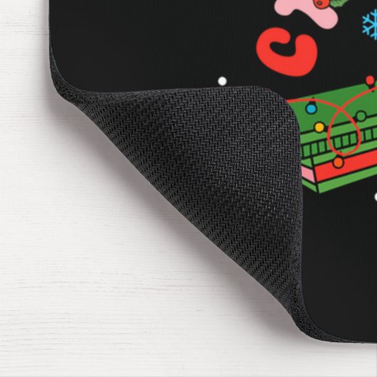 (2 Sided) Santa's Favorite Ct Tech Christmas Techn Mousepad (Ecke)