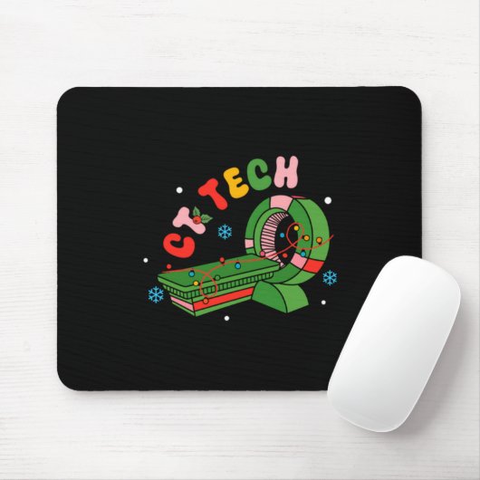 (2 Sided) Santa's Favorite Ct Tech Christmas Techn Mousepad (Mit Mouse)