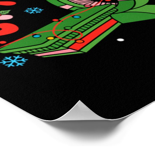 (2 Sided) Santa's Favorite Ct Tech Christmas Techn Poster (Ecke)