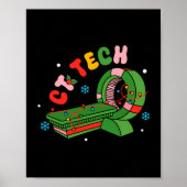 (2 Sided) Santa's Favorite Ct Tech Christmas Techn Poster (Vorne)