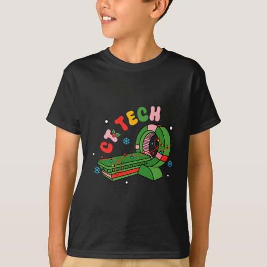 (2 Sided) Santa's Favorite Ct Tech Christmas Techn T-Shirt (Vorderseite)