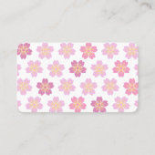 2 sides Cherry Blossom "SAKURA" 名刺 Visitenkarte (Vorderseite)