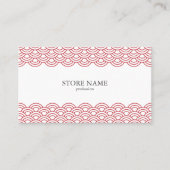 2 sides Red Waves "Seigaiha" WAGARA 名刺 Visitenkarte (Vorderseite)