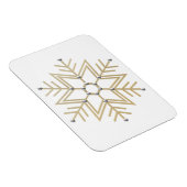 2-Silber und Gold Snowflake 3-D Look Magnet (Rechte Seite)