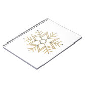2-Silber und Gold Snowflake 3-D Look Notizblock (Linke Seite)