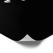 2-Silber und Gold Snowflake 3-D Look Poster (Ecke)