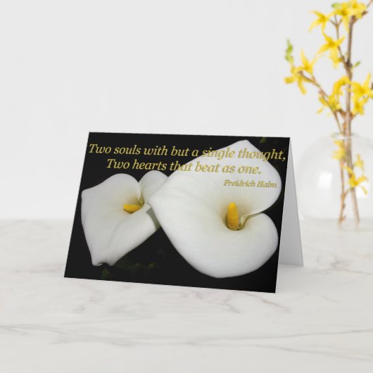 2 sind 1 Jubiläumskarte Karte (Gelbe Blume)