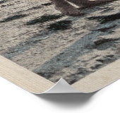 2 Sonnenbäder Frauen & asiatischer Schirm, Florida Poster (Ecke)