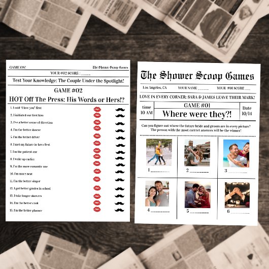 2 Spiele in 1 Brautparty Hochzeitsspiele