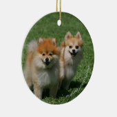 2 Spitze, die Kamera betrachten Keramikornament (Rechts)