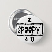 2 SPOOPY 4 U Tumblr Knopf Button (Vorne & Hinten)