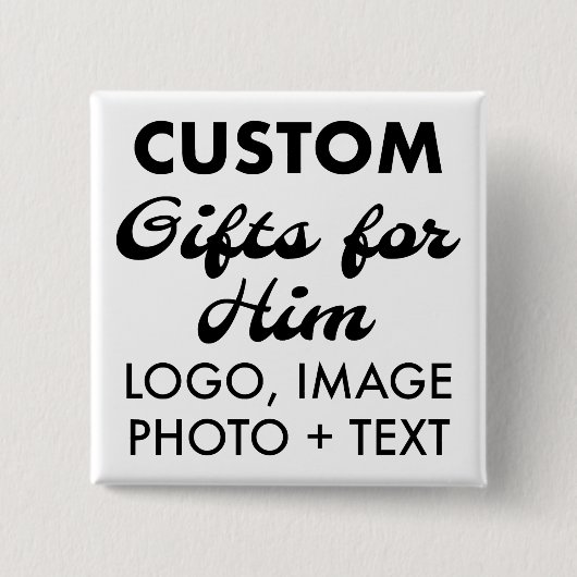2" Square Button Button Abzeichen Benutzerdefinier (Vorderseite)