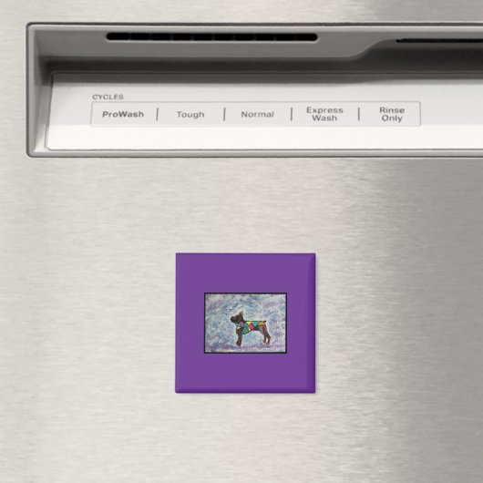 2" Square Magnet mit Boxer (In Situ (Geschirrspüler))